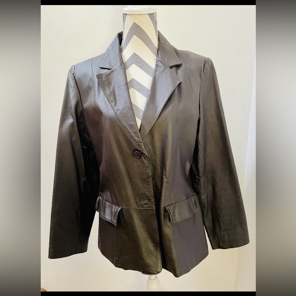 Chadwick’s Leather Jacket - Woman’s Chocolate Brown, Leather Jacket. Size 14.